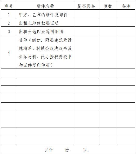 附件清单