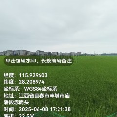 丰城市筱塘乡庙前村委会水田