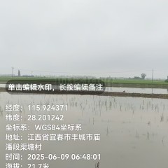 丰城市筱塘乡庙前村委会水田