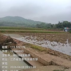 丰城市隍城镇坎上村委会水田