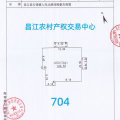 省直辖县昌江黎族自治县石碌镇豪杰商厦704号房154.97㎡出租
